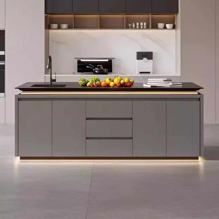 SORALI Modern Marble Kitchen Island