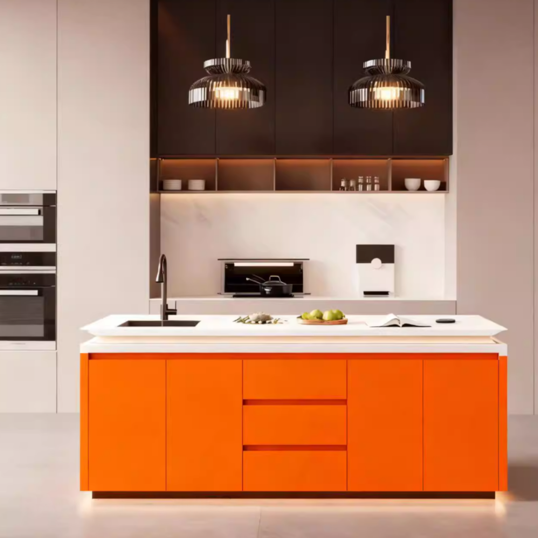 SORALI Modern Marble Kitchen Island