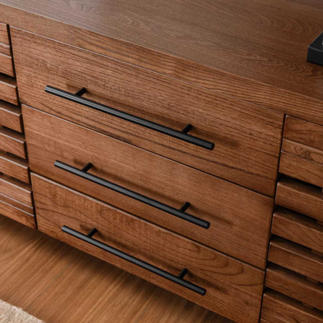 FLUTERA Modern Solid Wood TV Cabinet - Cassa Haus Singapore