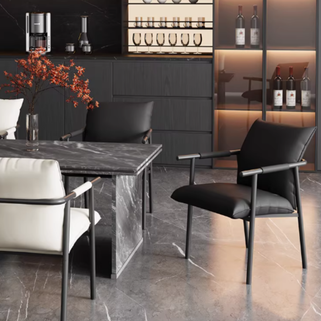 VALENTINE Modern Leather Dining Chair