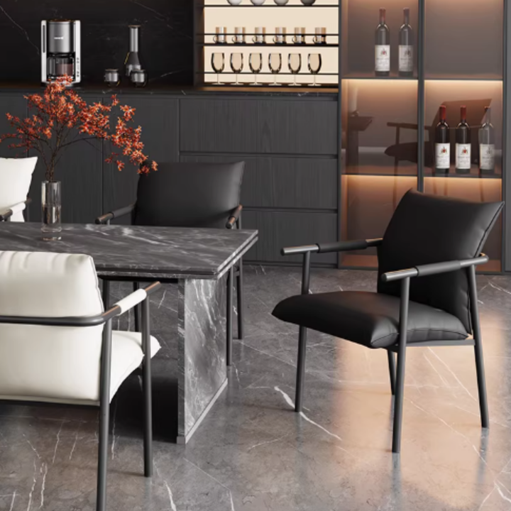VALENTINE Modern Leather Dining Chair