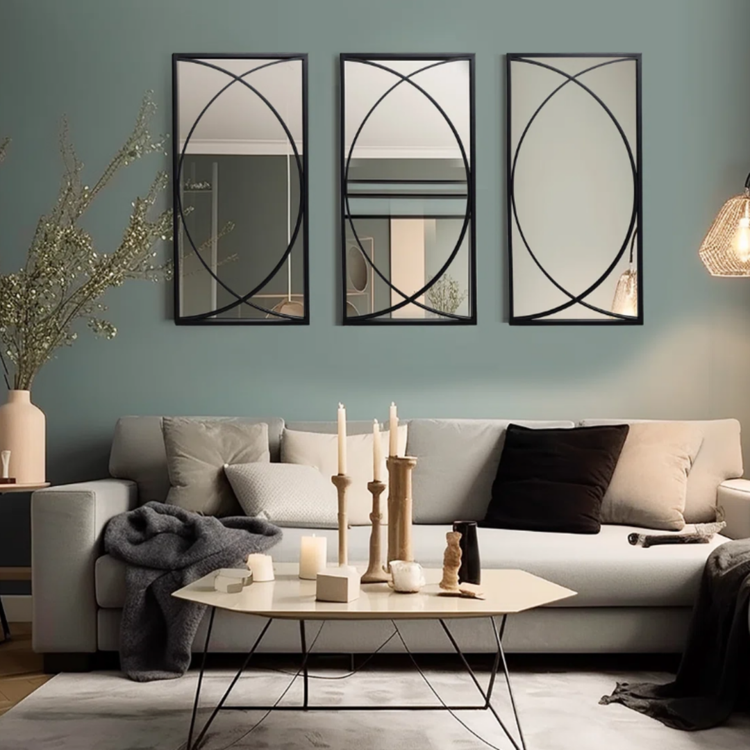 PARALLAX Modern Wall Mirror Set