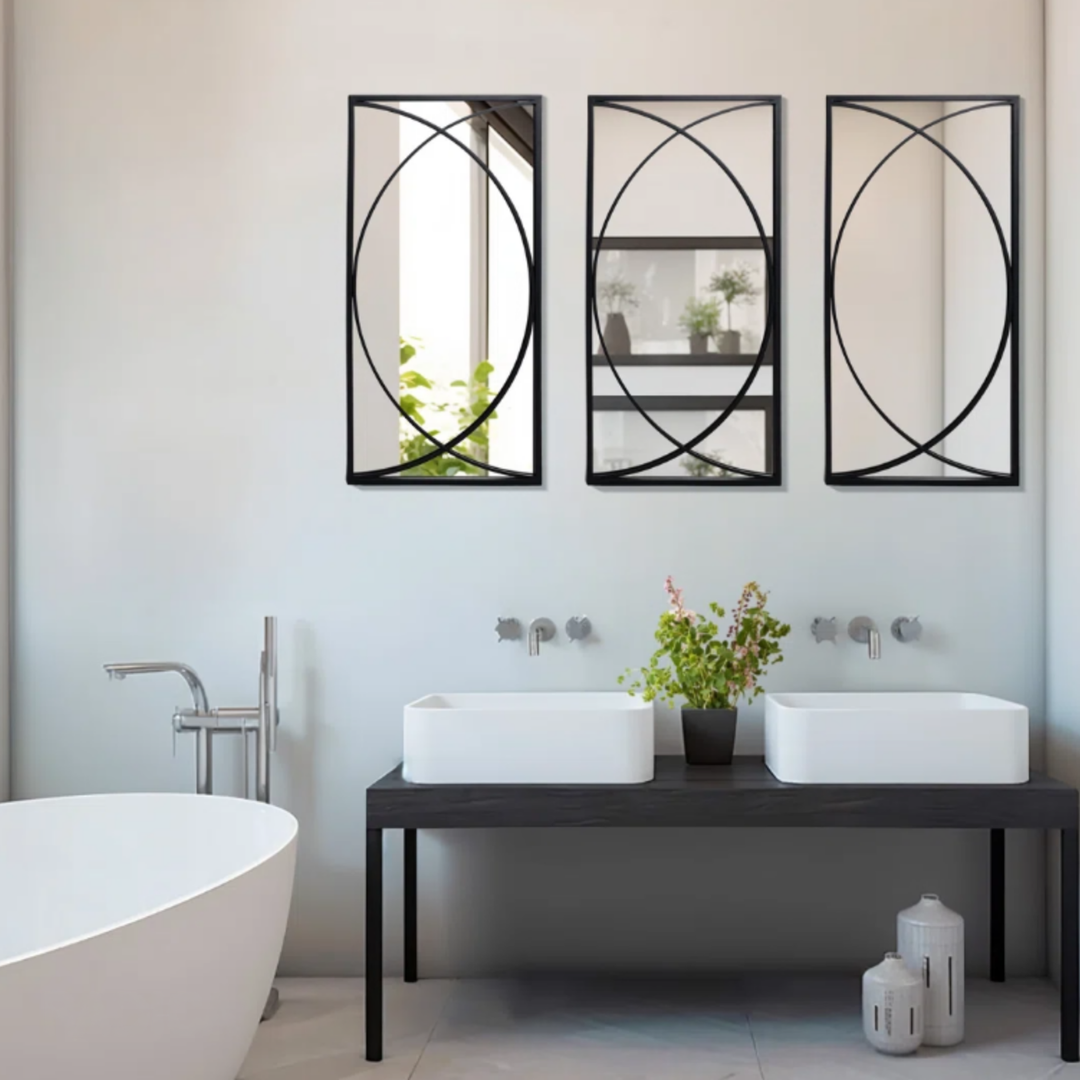 PARALLAX Modern Wall Mirror Set