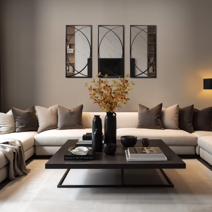 PARALLAX Modern Wall Mirror Set