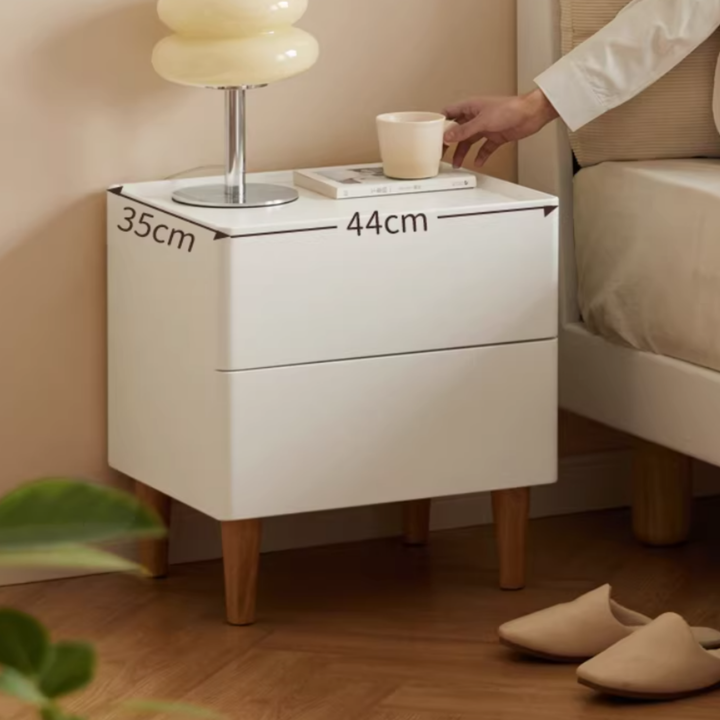 CEVORA Modern Solid Wood Bedside Table