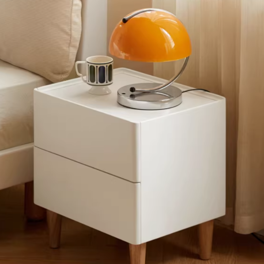 CEVORA Modern Solid Wood Bedside Table