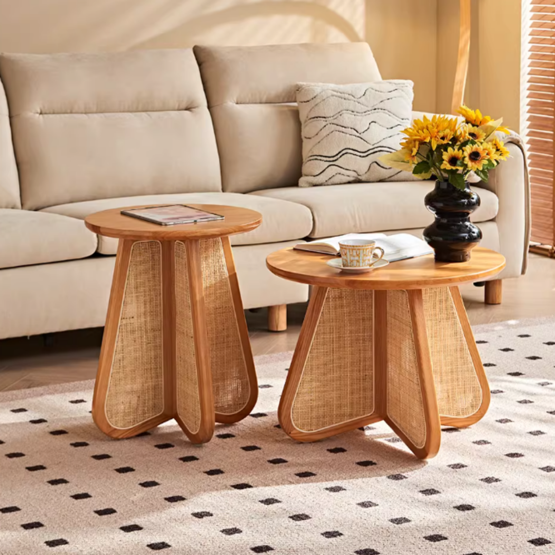 CANOPY Rattan Round Coffee Tables