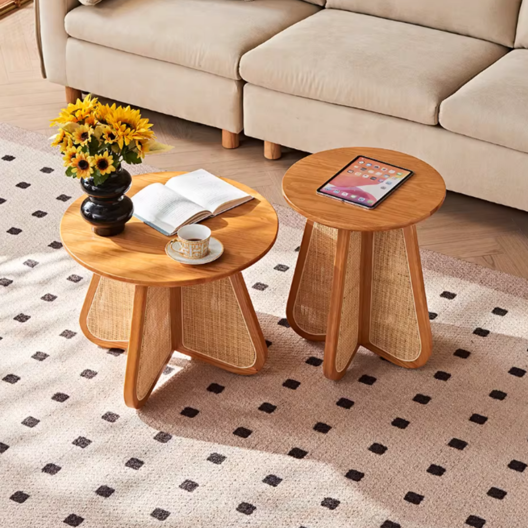 CANOPY Rattan Round Coffee Tables