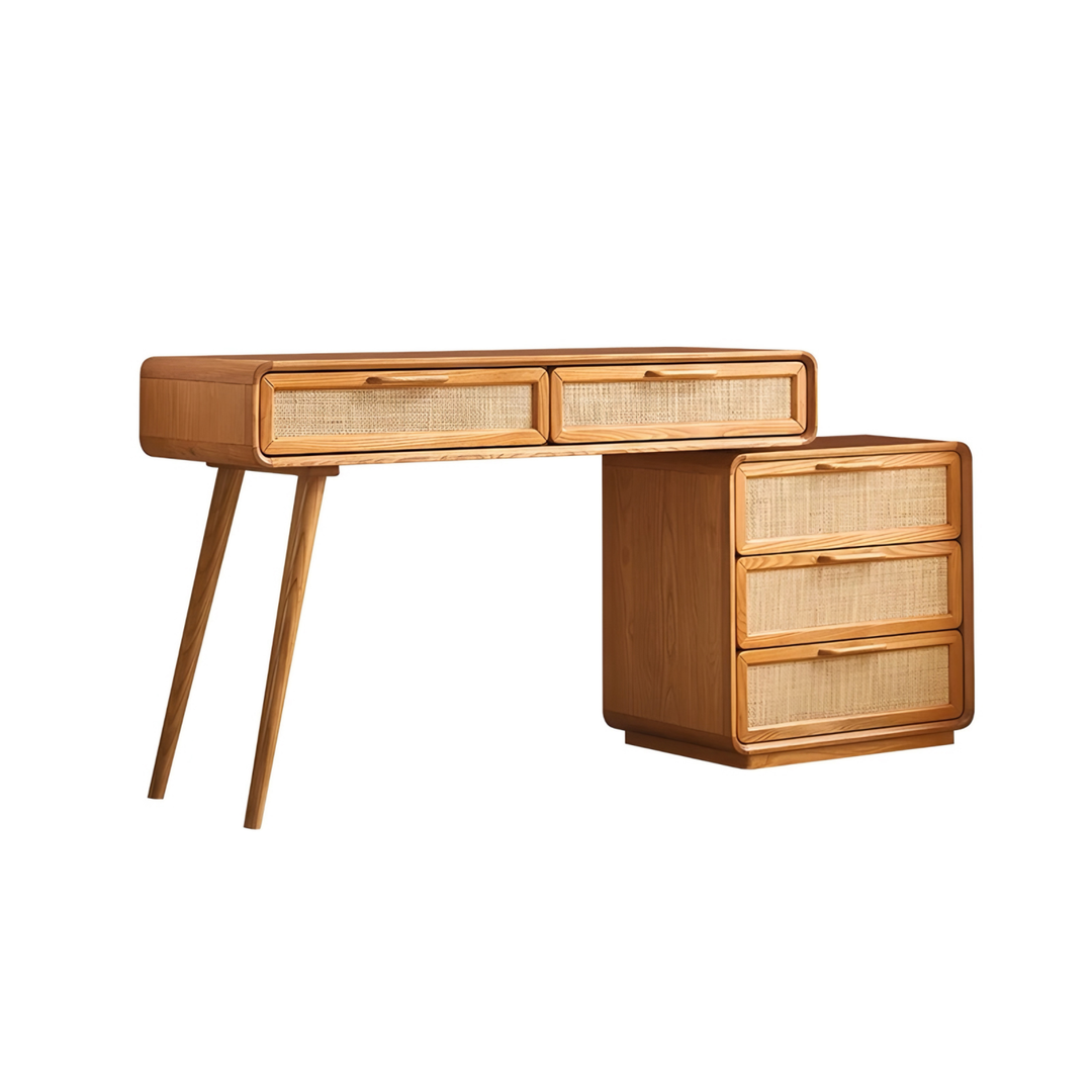 RAVENNE Rustic Solid Wood Vanity Table - Cassa Haus Singapore