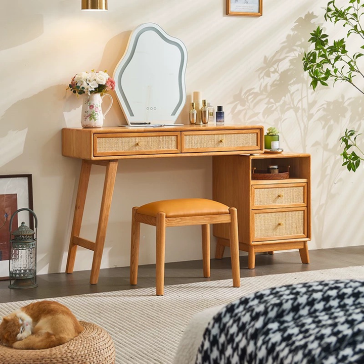 TAVENNE Rustic Solid Wood Vanity Table