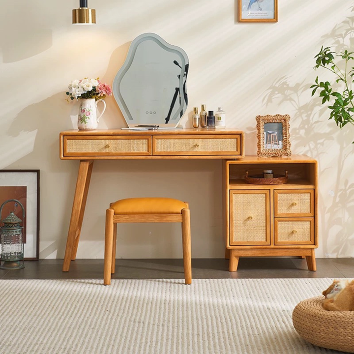 TAVENNE Rustic Solid Wood Vanity Table