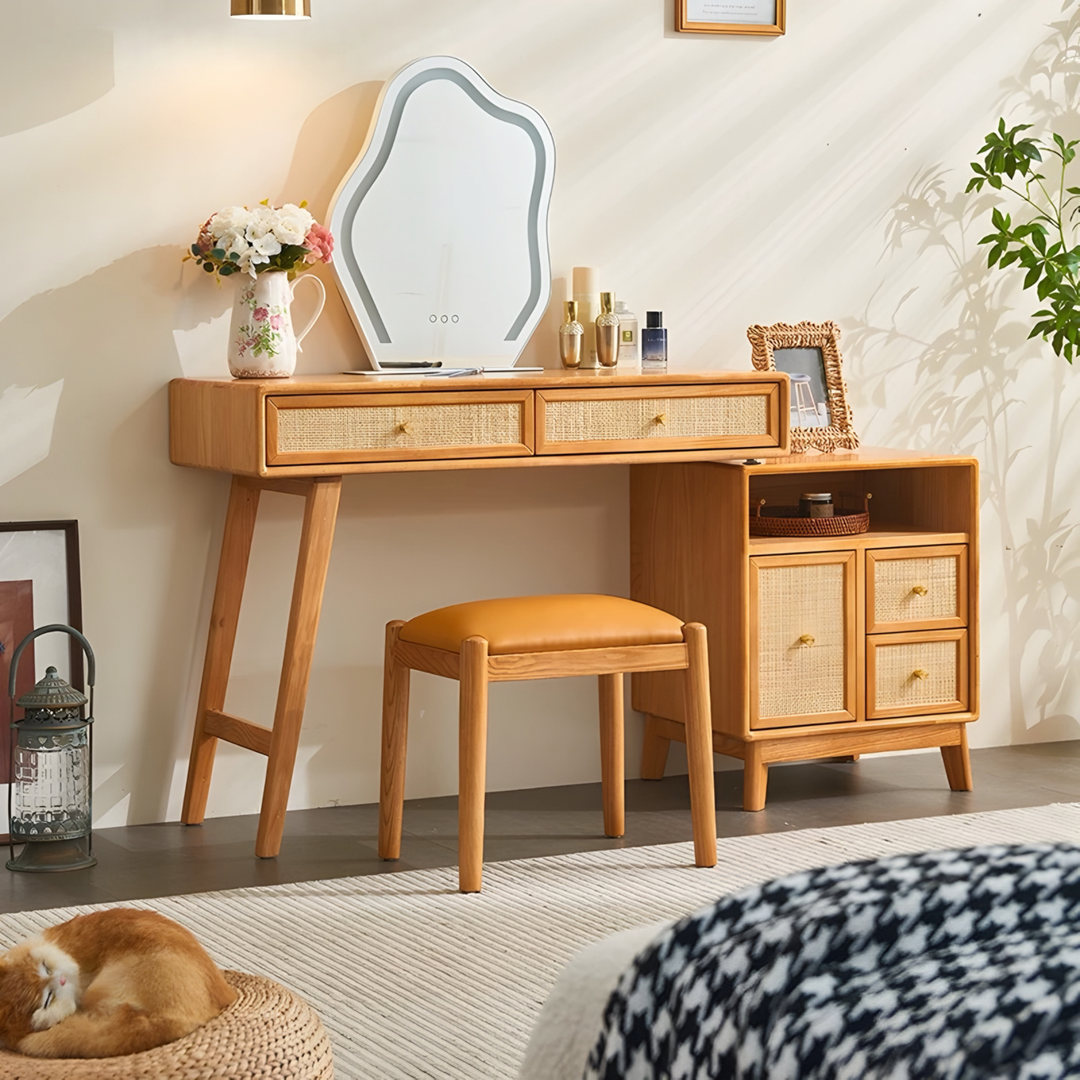 TAVENNE Rustic Solid Wood Vanity Table