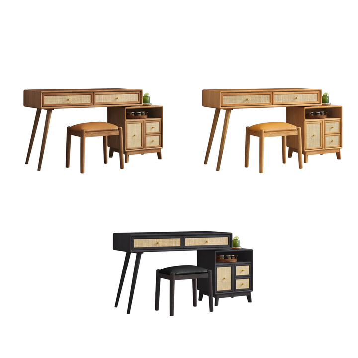 TAVENNE Rustic Solid Wood Vanity Table