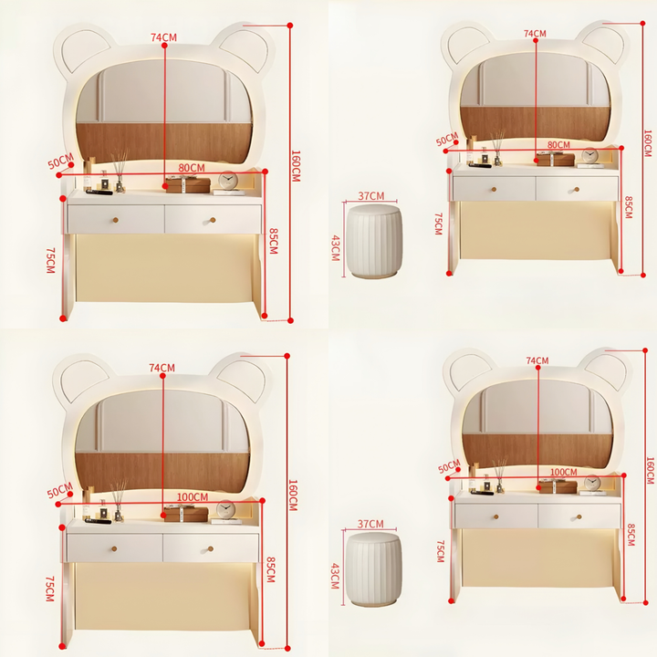 POMELLE Modern Vanity Table