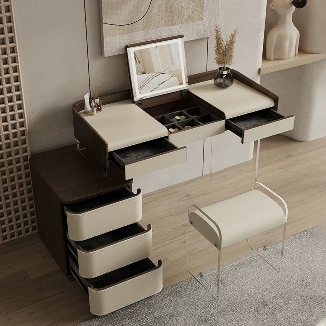 CLARVESS Modern Acrylic Vanity Table