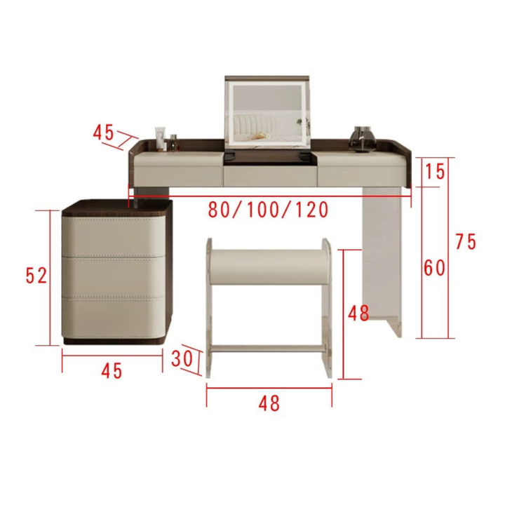 CLARVESS Modern Acrylic Vanity Table