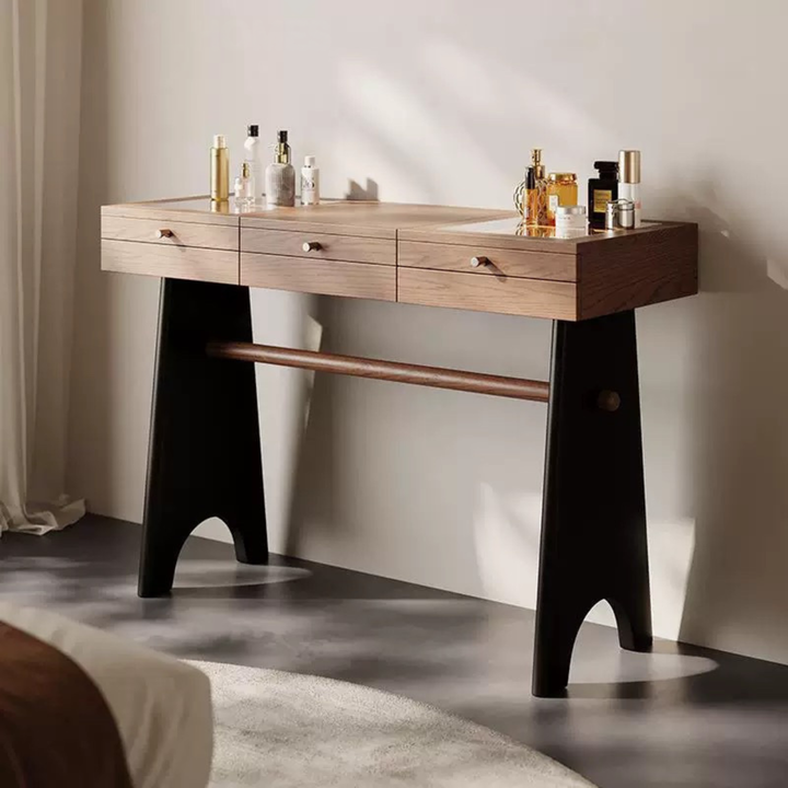 ELQAREN Modern Solid Wood Vanity Table