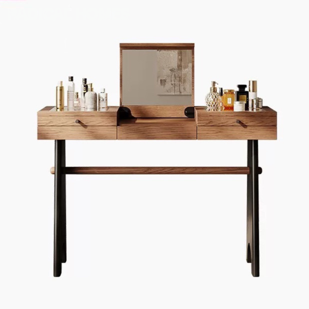 ELQAREN Modern Solid Wood Vanity Table