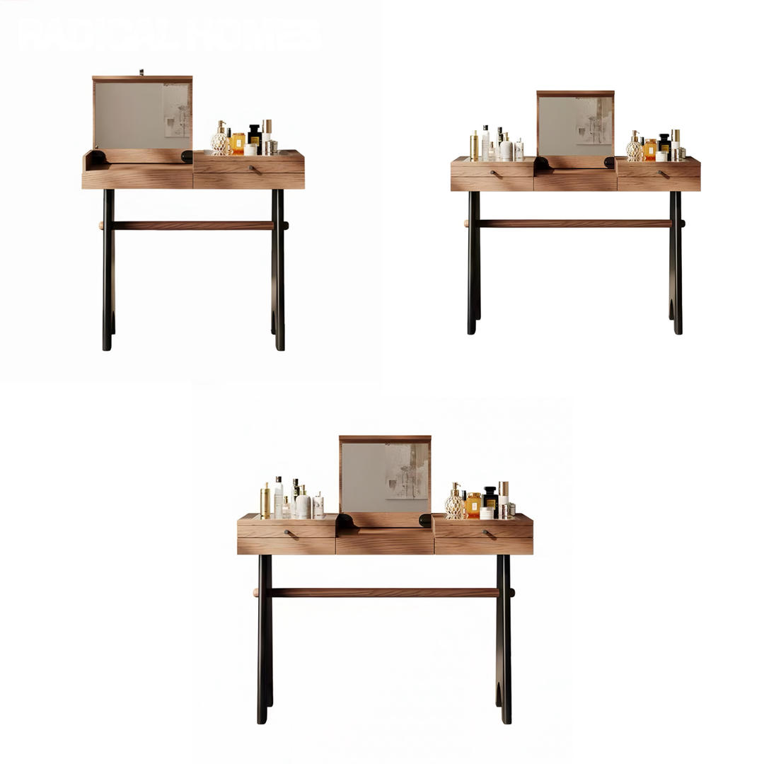 ELQAREN Modern Solid Wood Vanity Table