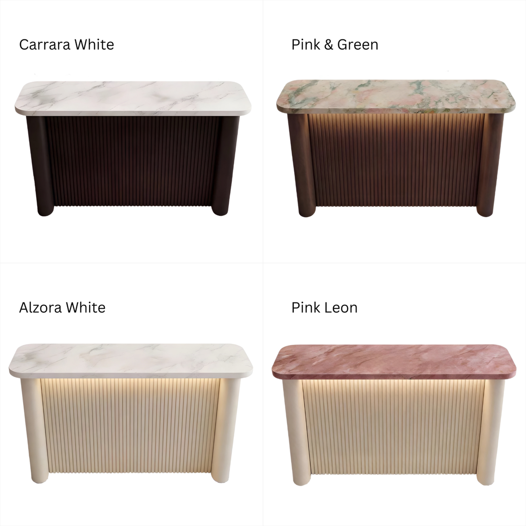 ELCAVARO Modern Sintered Stone Bar Table