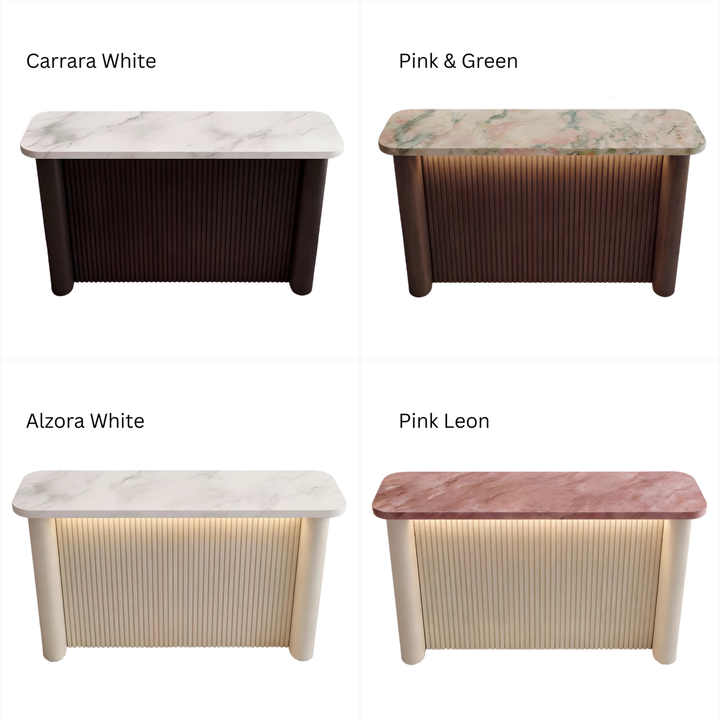 ELCAVARO Modern Sintered Stone Bar Table