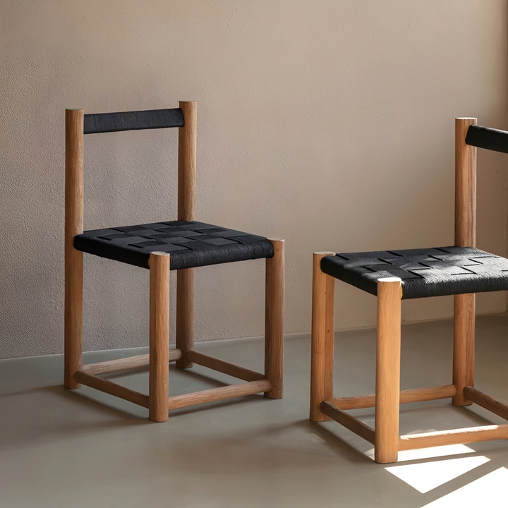 HARTWELL Rustic Solid Wood Dining Chair