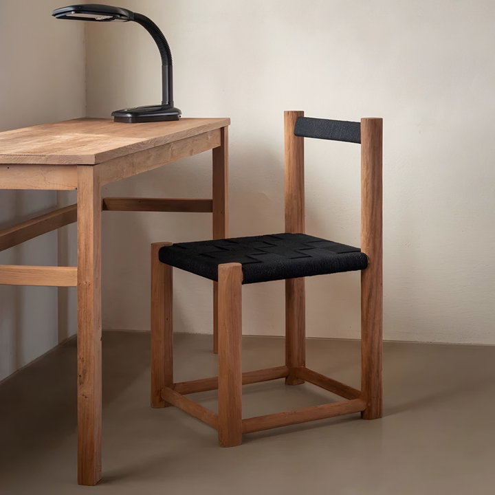 HARTWELL Rustic Solid Wood Dining Chair