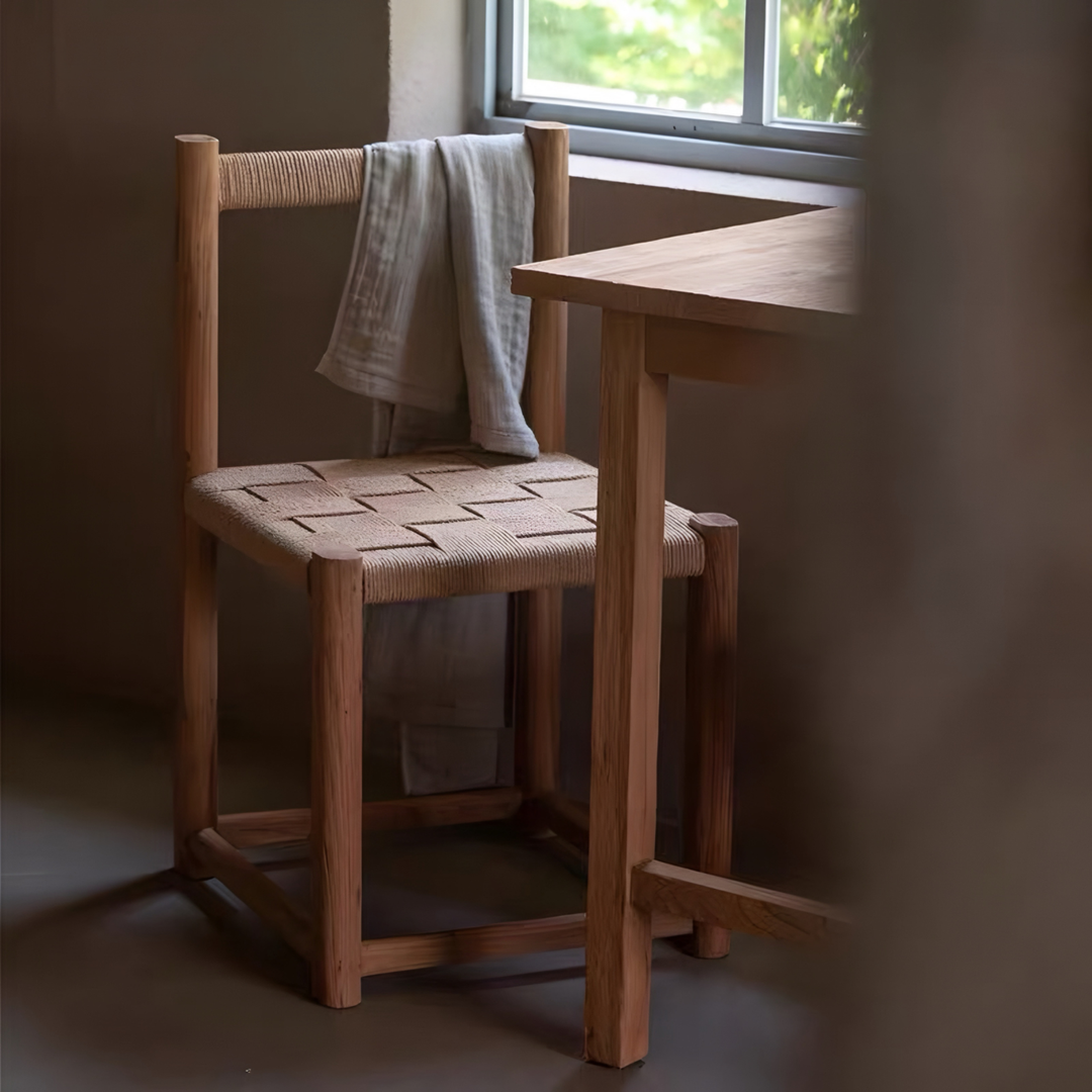 HARTWELL Rustic Solid Wood Dining Chair