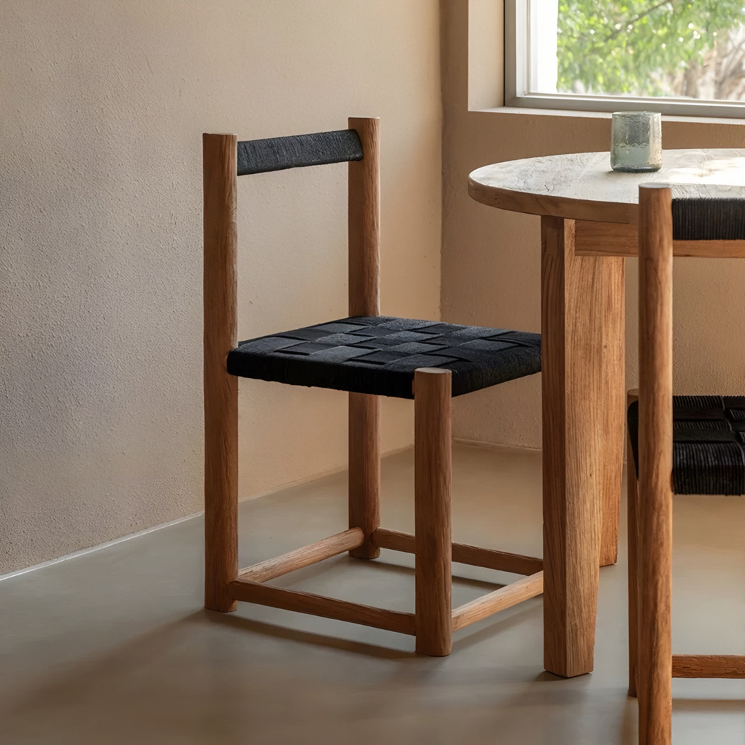 HARTWELL Rustic Solid Wood Dining Chair
