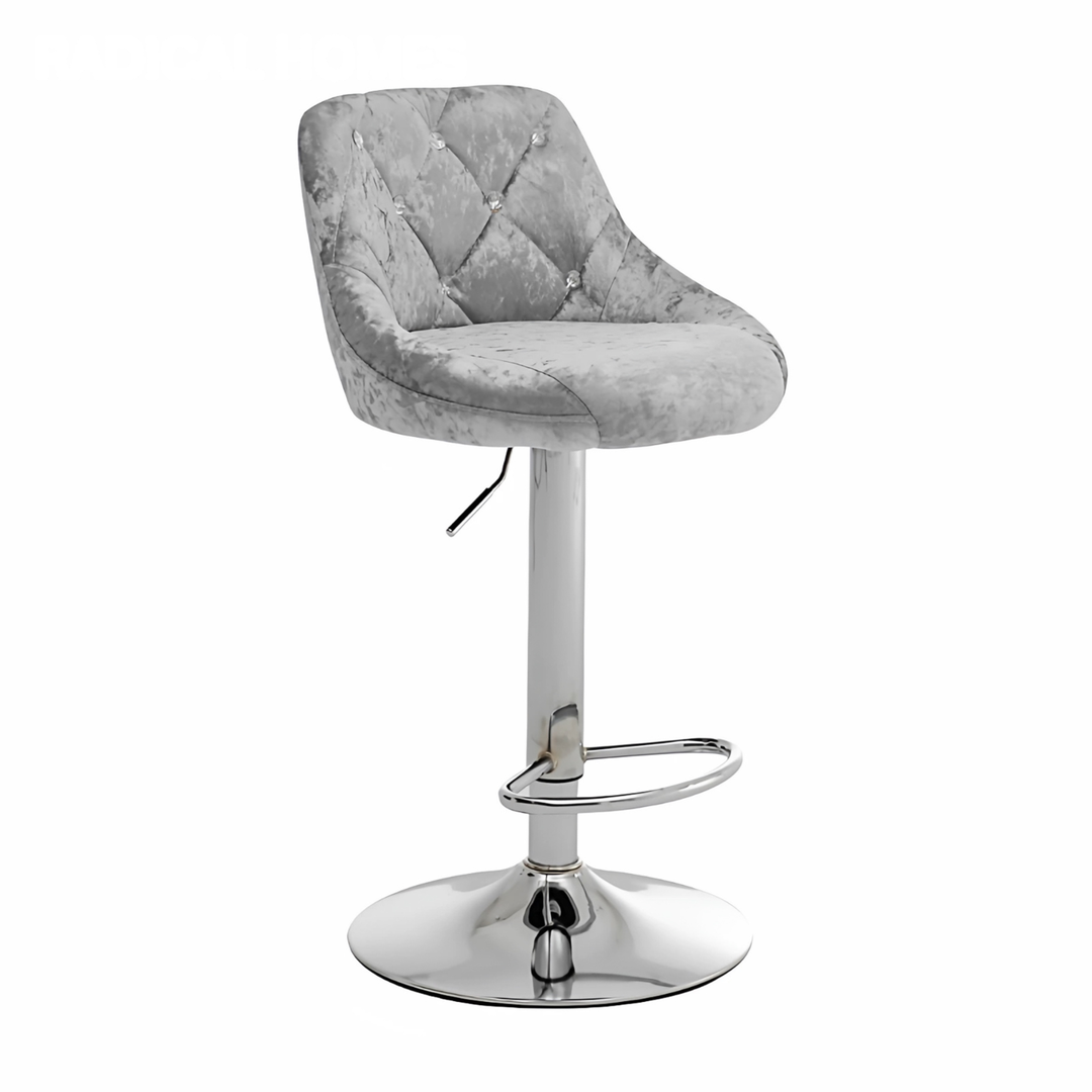 ELVORA Modern Velvet Bar Stool