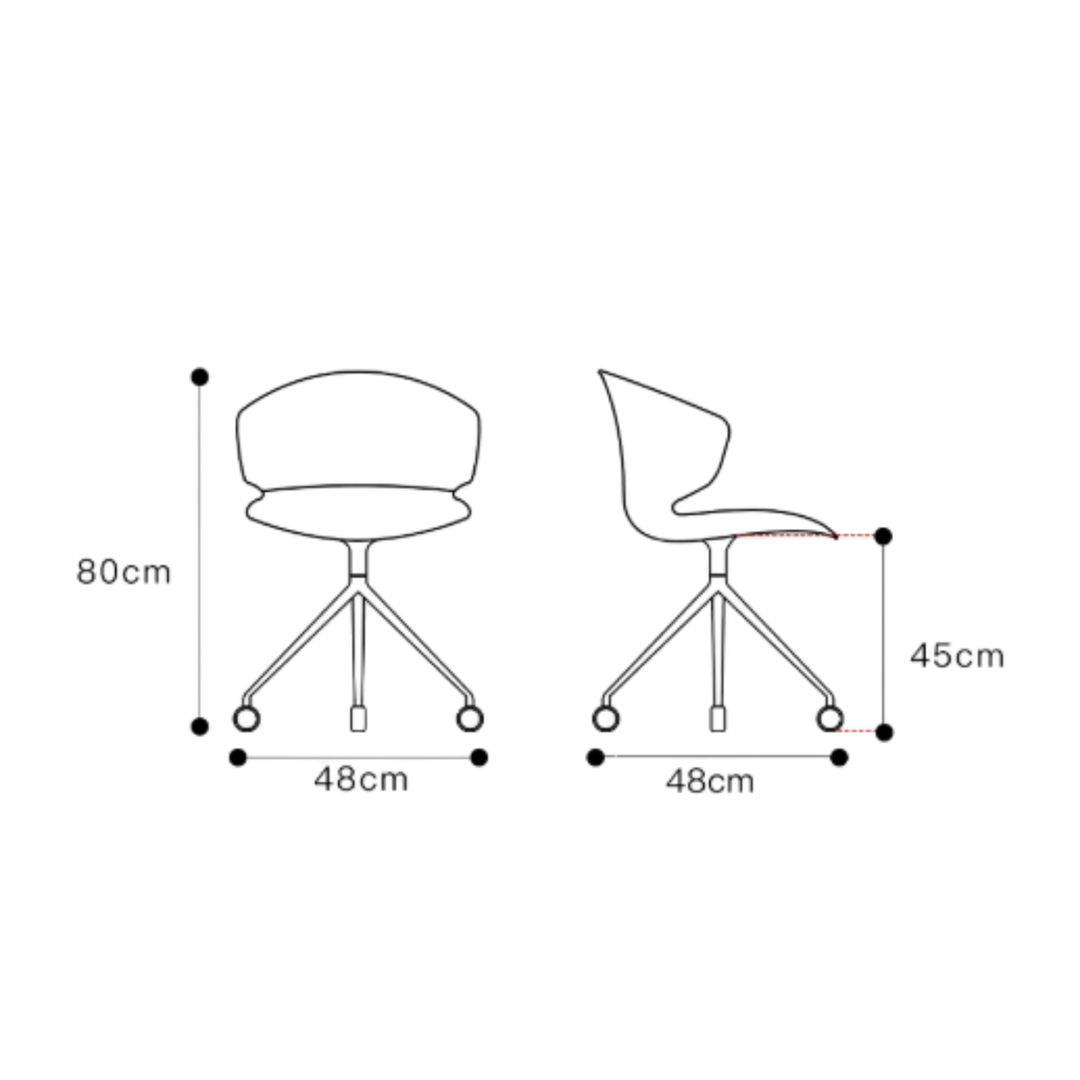 MEROX Modern Swivel Study Chair