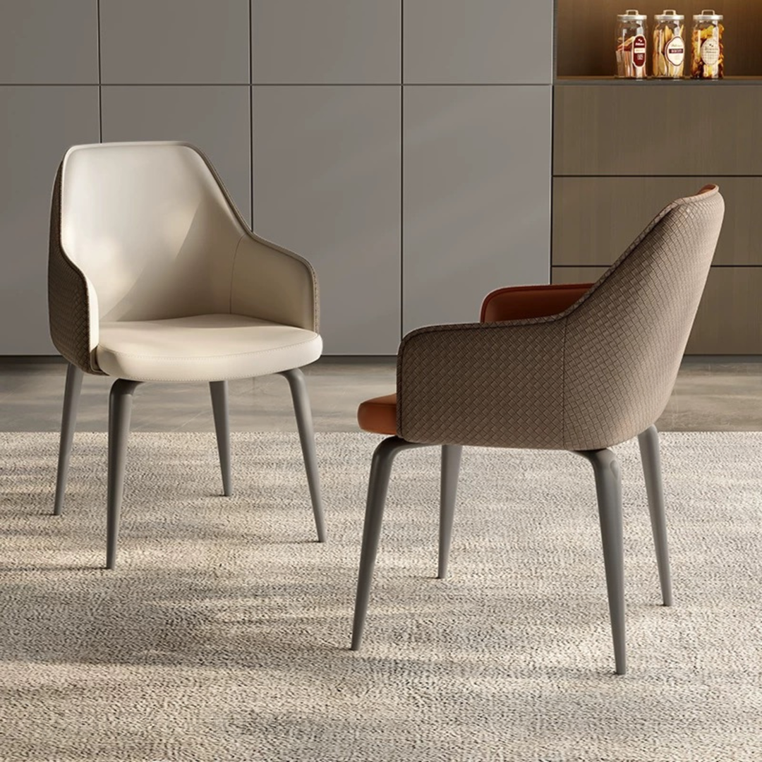 FLORENTIA Modern Leather Dining Armchair