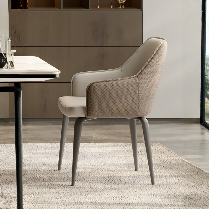 FLORENTIA Modern Leather Dining Armchair
