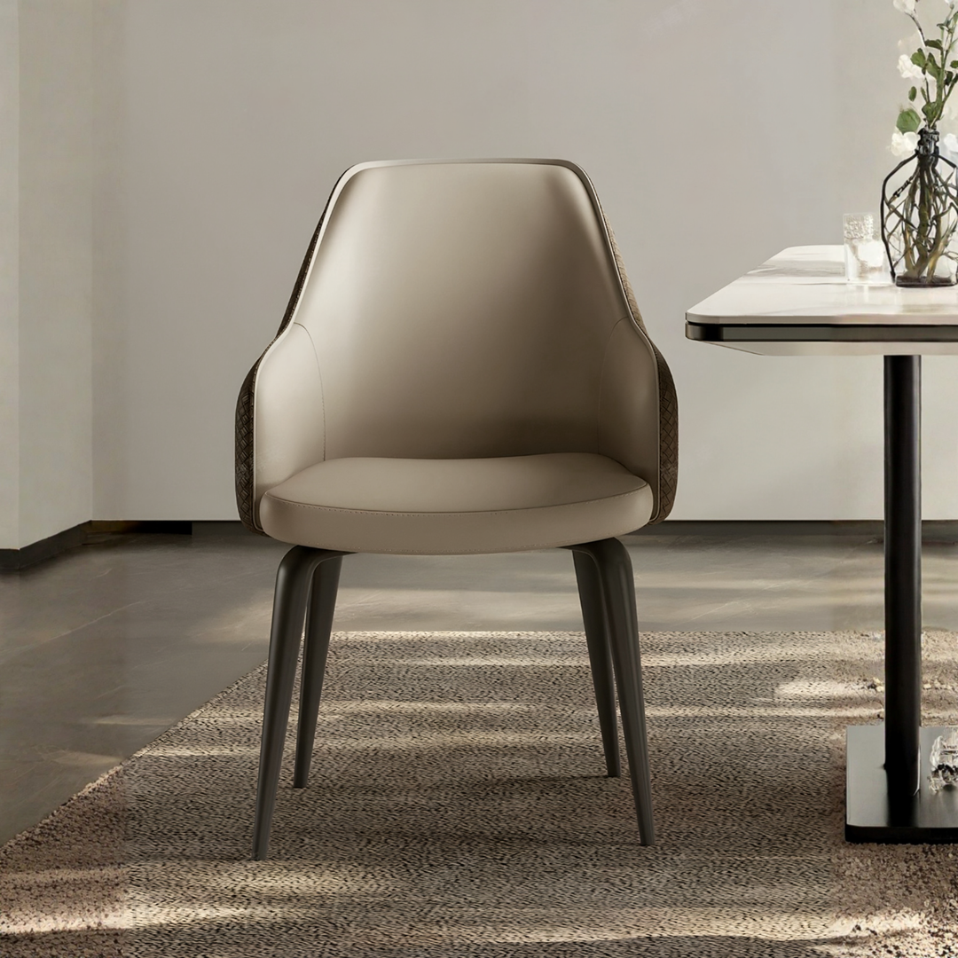 FLORENTIA Modern Leather Dining Armchair