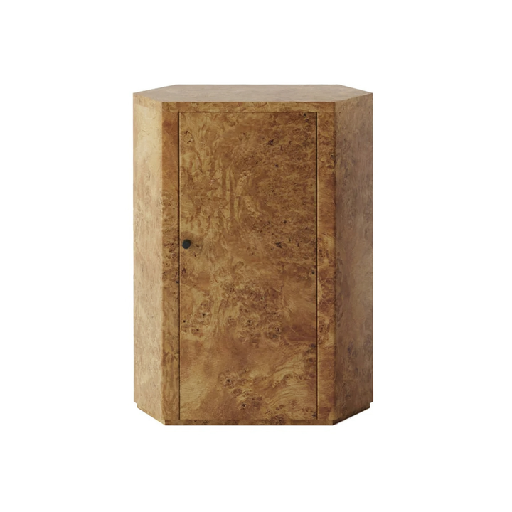 ESVARO Mappa Burl Bedside Table