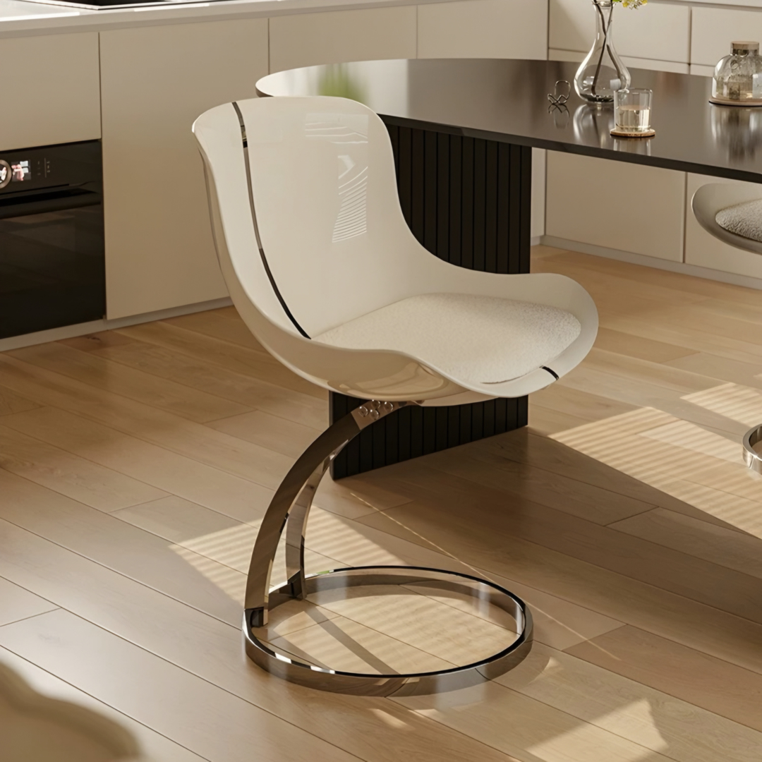 LYSANDRA Modern Acrylic Floating Dining Chair