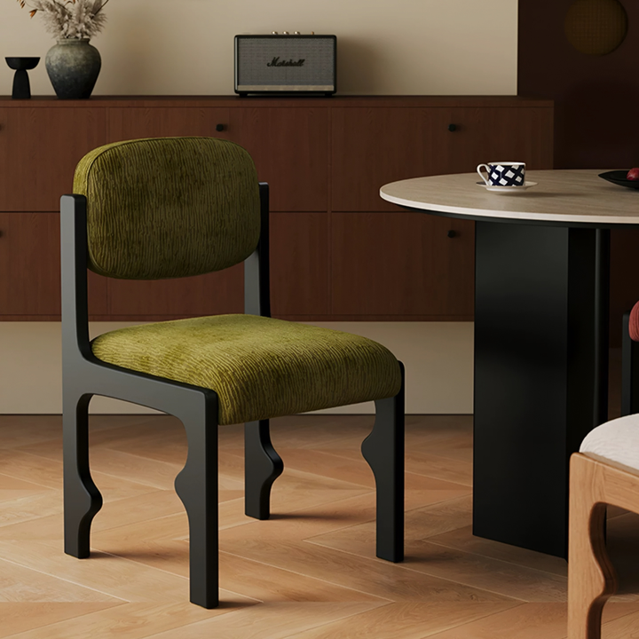 CORALINE French Fabric Dining Chair