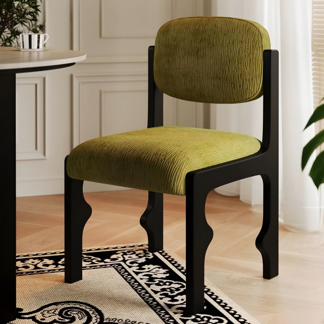 CORALINE French Fabric Dining Chair