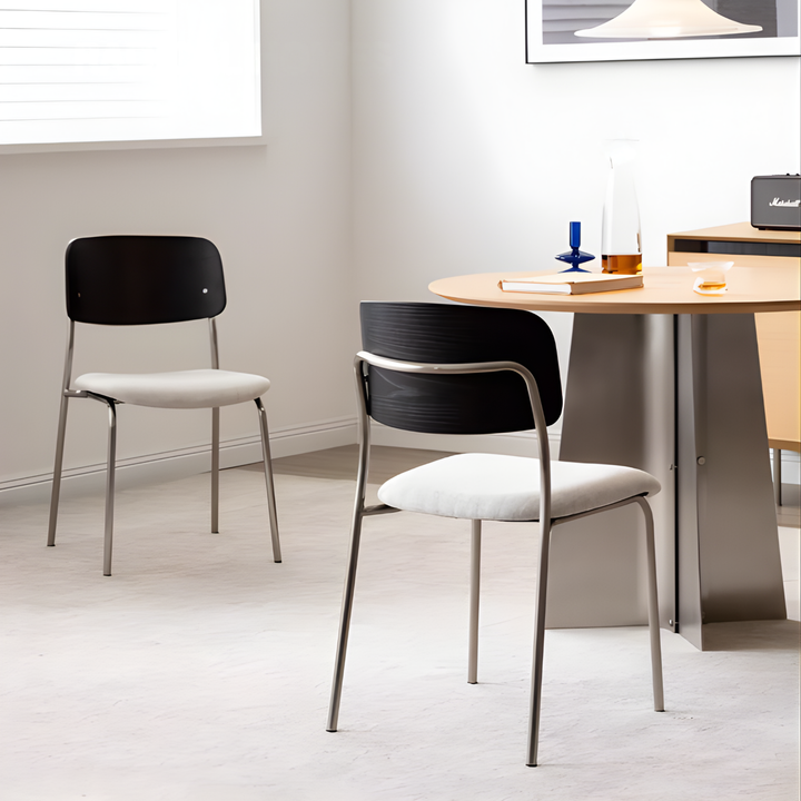 ELARA Japandi Fabric Dining Chair