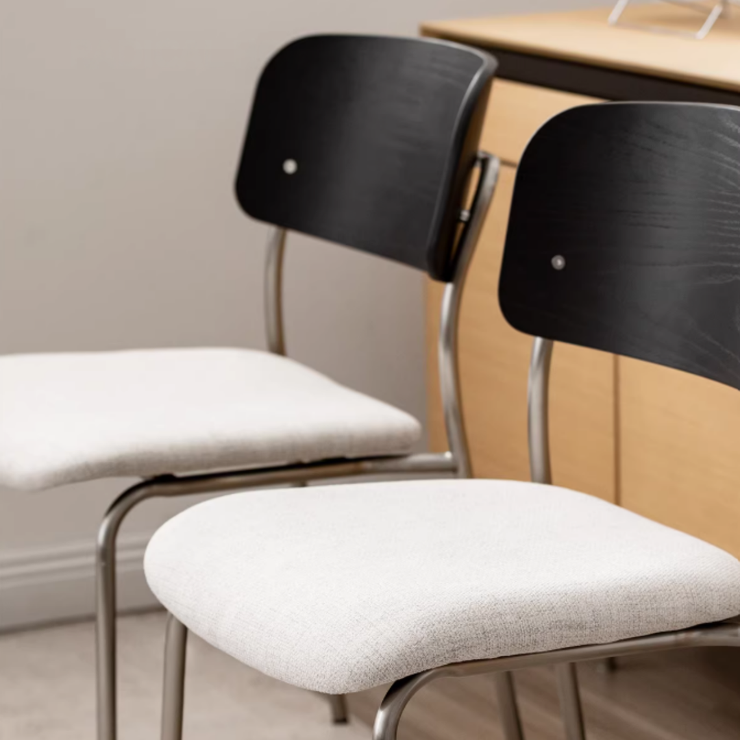 ELARA Japandi Fabric Dining Chair
