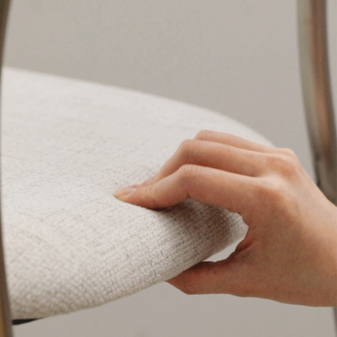 ELARA Japandi Fabric Dining Chair