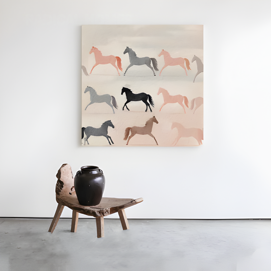MARELLA Abstract Horse Wall Art - Cassa Haus Singapore