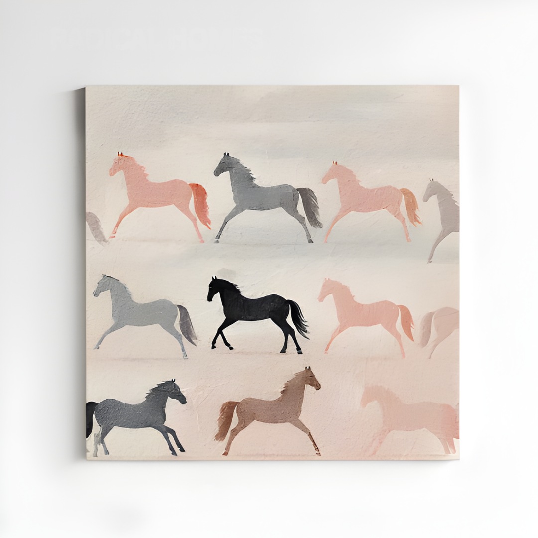 MARELLA Abstract Horse Wall Art