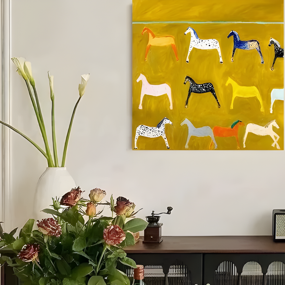 MARELLA Abstract Horse Wall Art