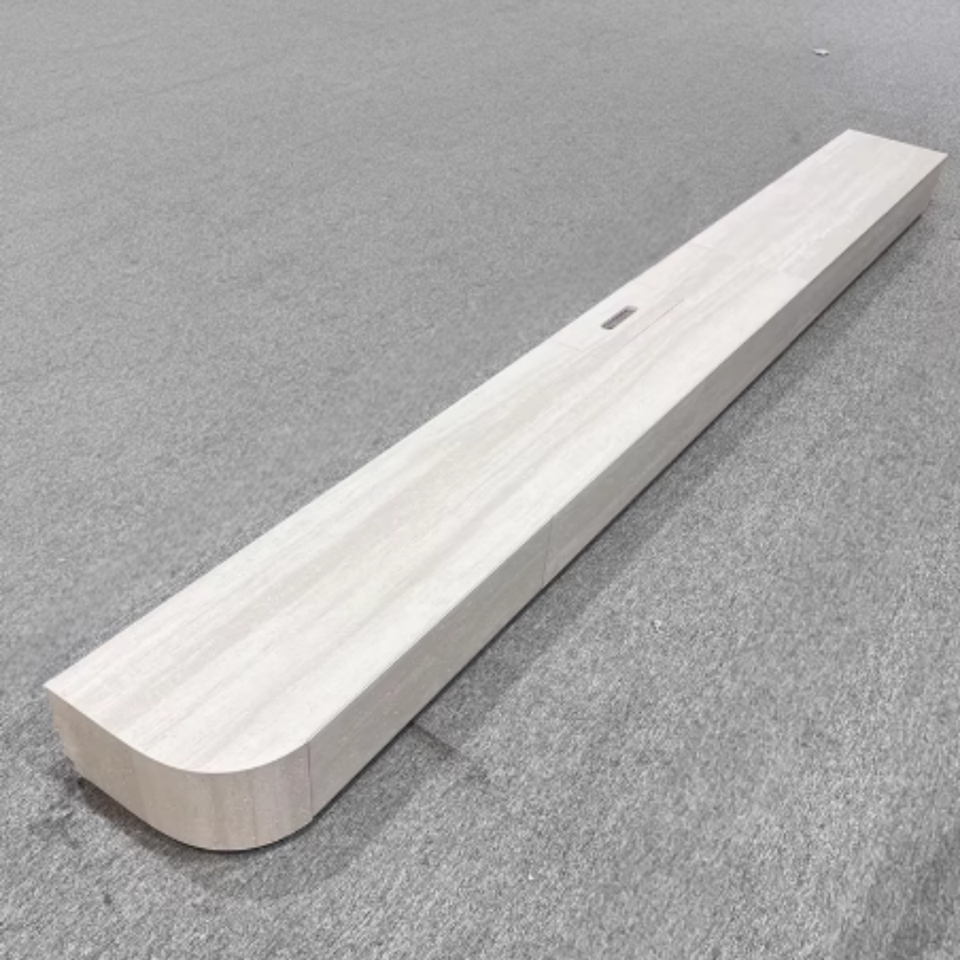 VELMORA Modern Travertine TV Console