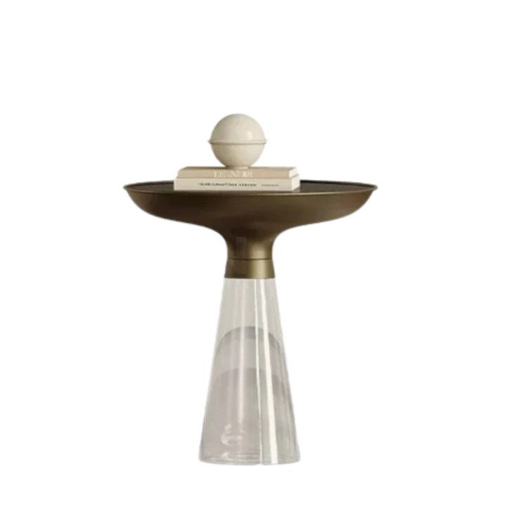 VELORA Modern Glass Side Table