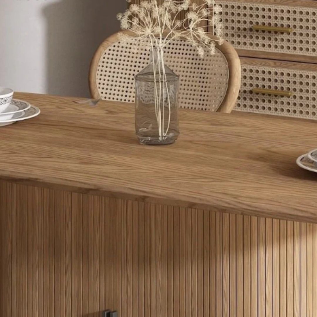 TAMBOUR Modern Solid Wood Dining Table