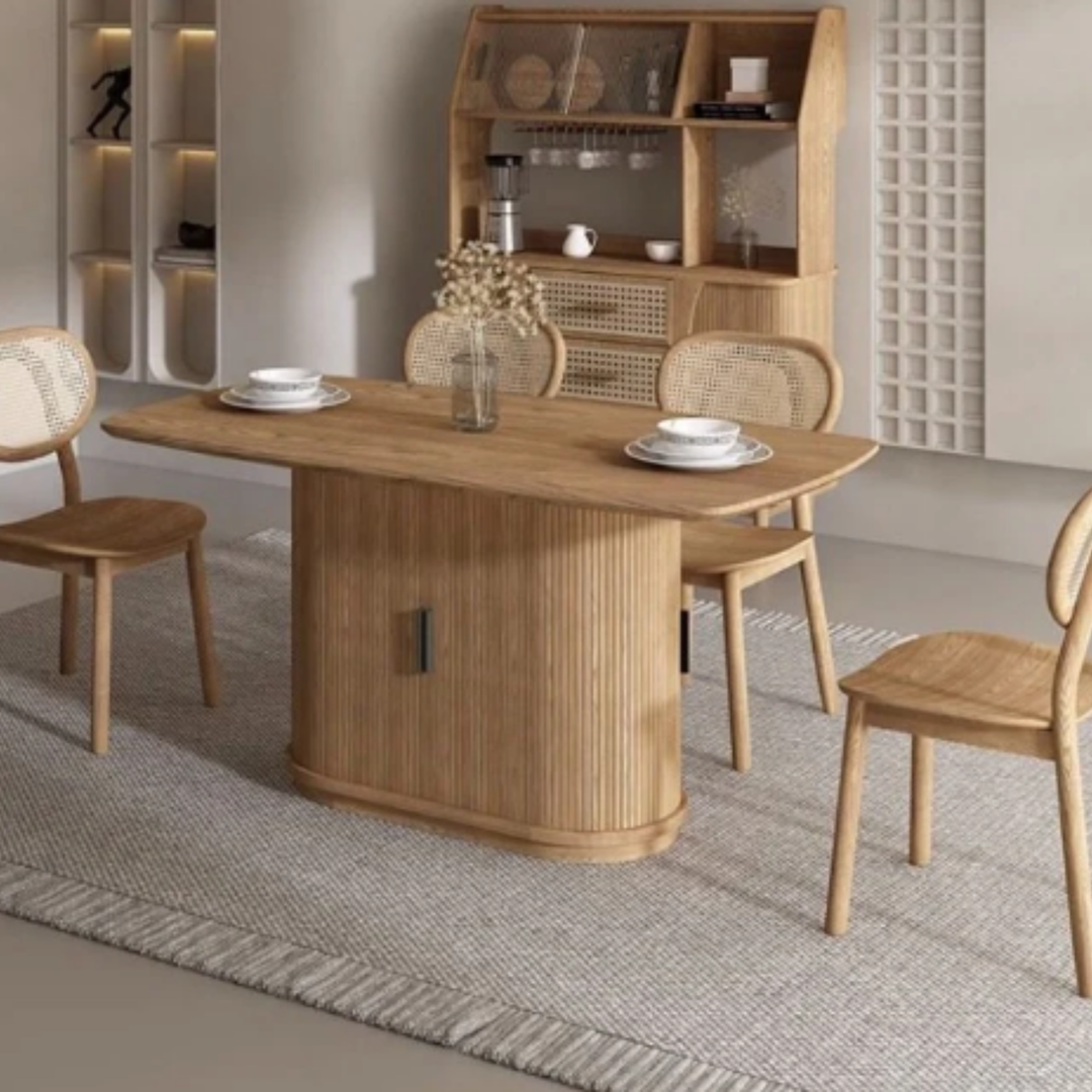 TAMBOUR Modern Solid Wood Dining Table