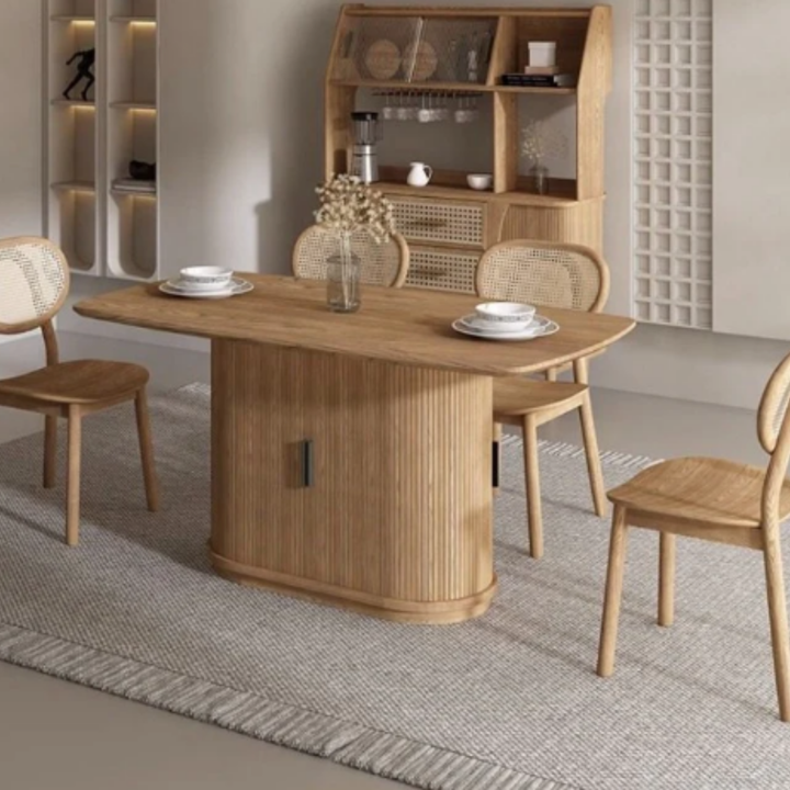 TAMBOUR Modern Solid Wood Dining Table