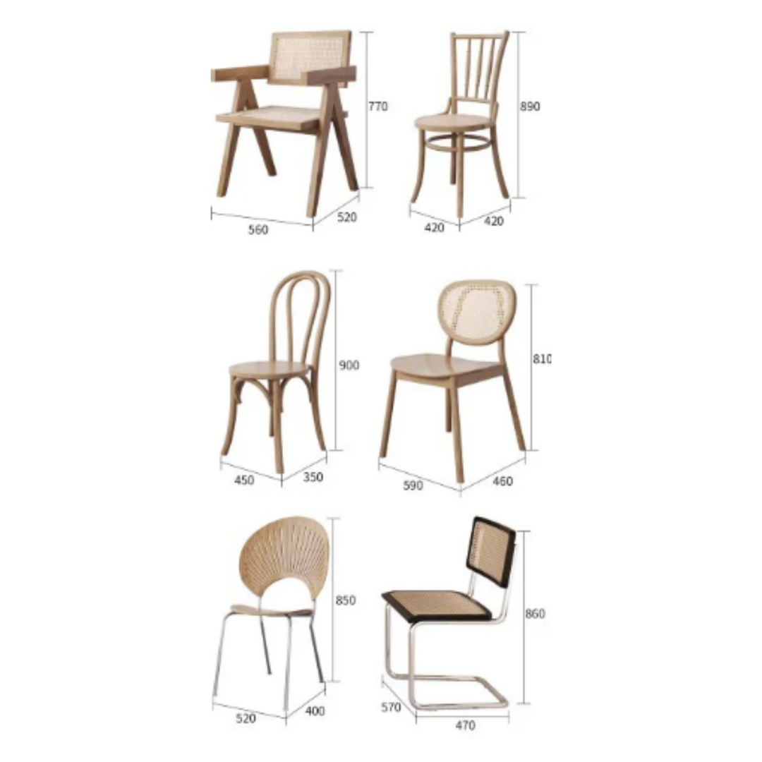 TAMBOUR Modern Solid Wood Dining Table